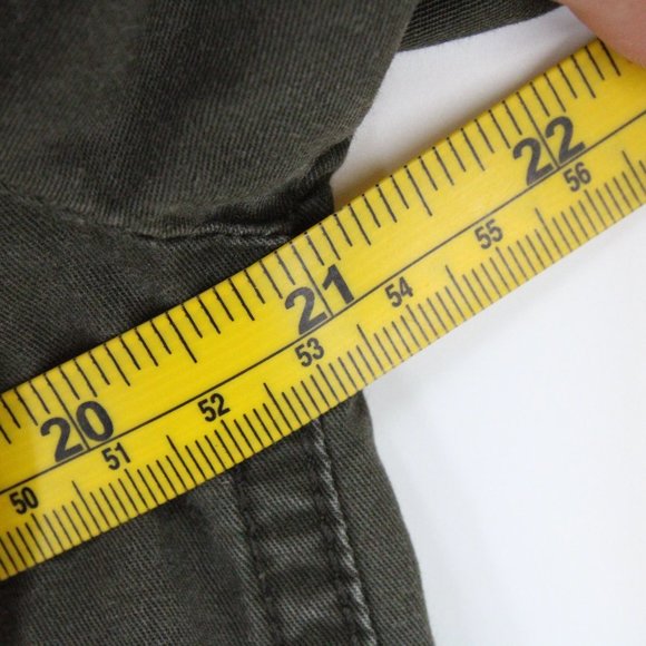 Life In Progress Military Jacket Womens Brown Full Zip MultiPocket Size Large L - Picture 8 of 9